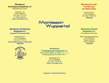 Tablet Screenshot of montessori-wuppertal.de